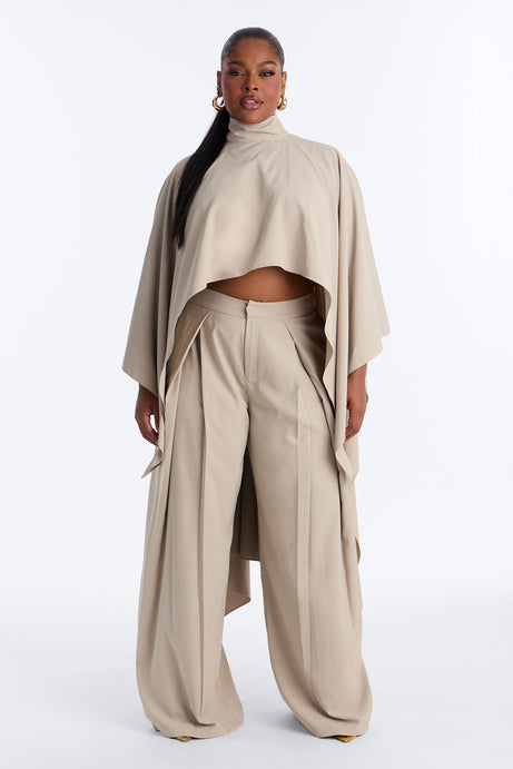 Refined Flow Pant Set - Taupe